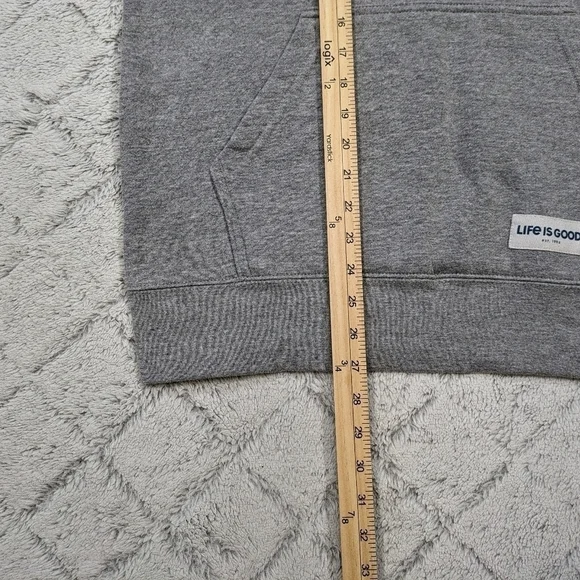 Life Is Good Hoodie Men's Small Gray Heather Golf Cart This Is How I Roll - Picture 8 of 8